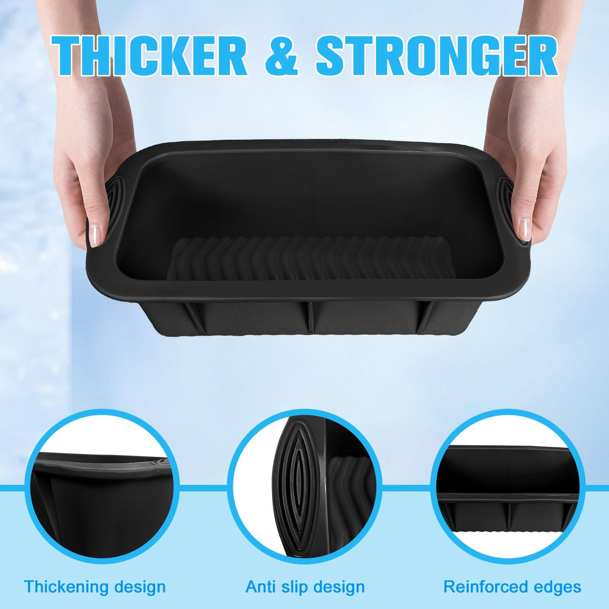 2Pc Large Silicone Ice Molds for Cold Plunge