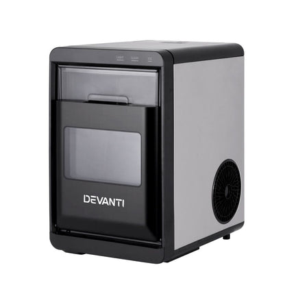 Devanti Ice Machine 20kg Nugget Ice Maker with Self-Cleaning Feature