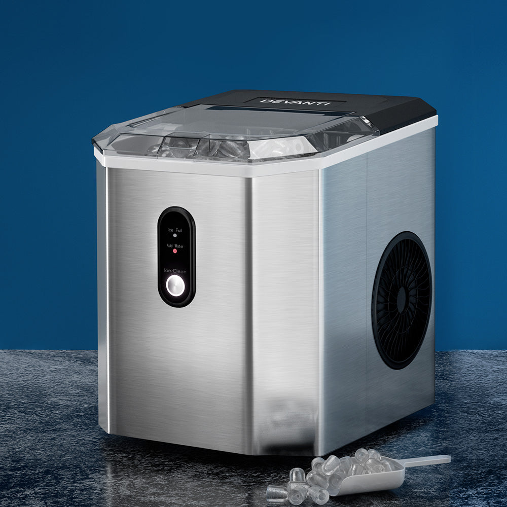 Stainless Steel Ice Maker 12Kg - Fast & Efficient