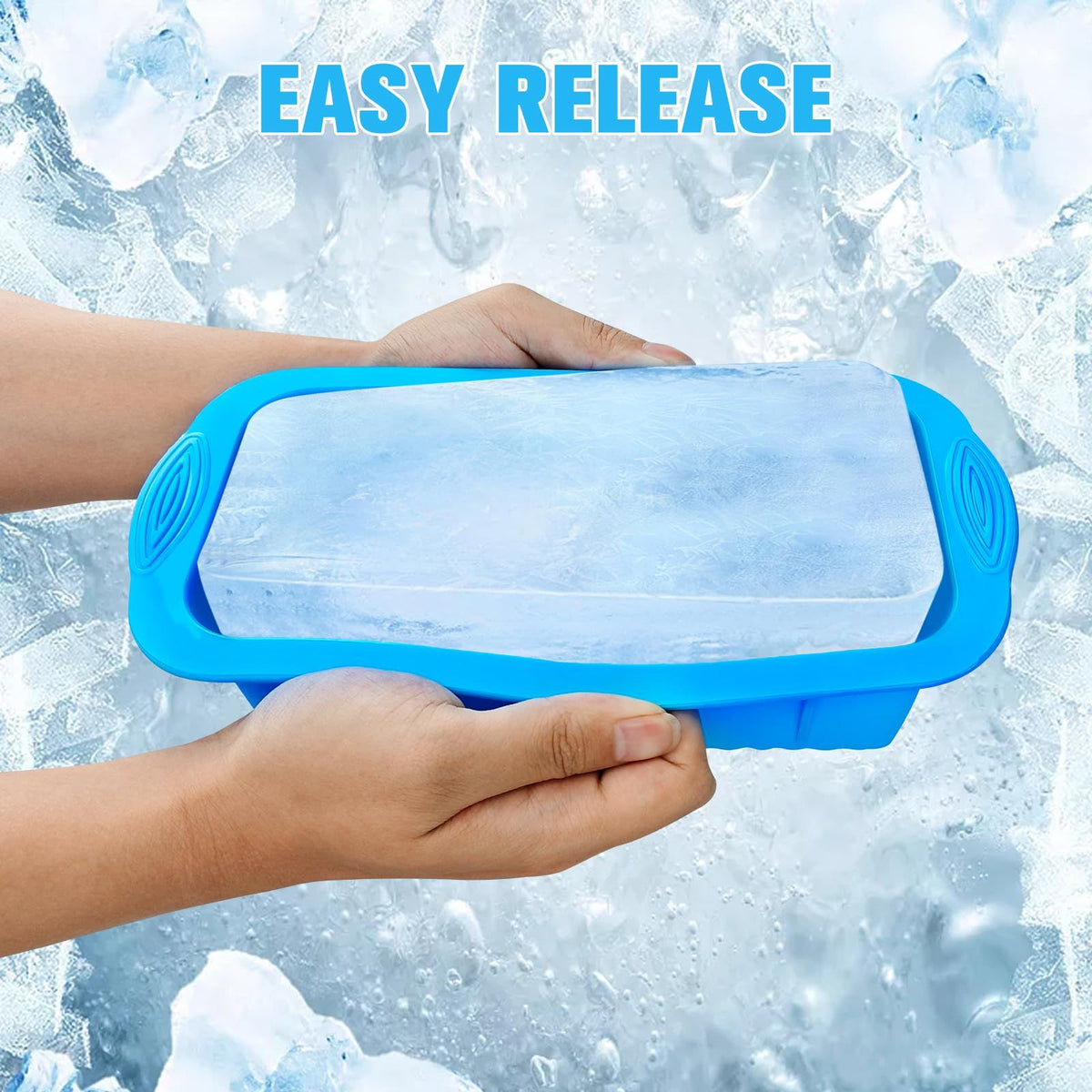 2Pc Large Silicone Ice Molds for Cold Plunge
