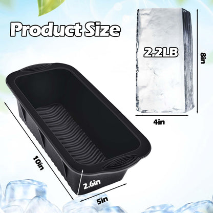 2Pc Silicone Ice Molds for Cold Plunge & Coolers