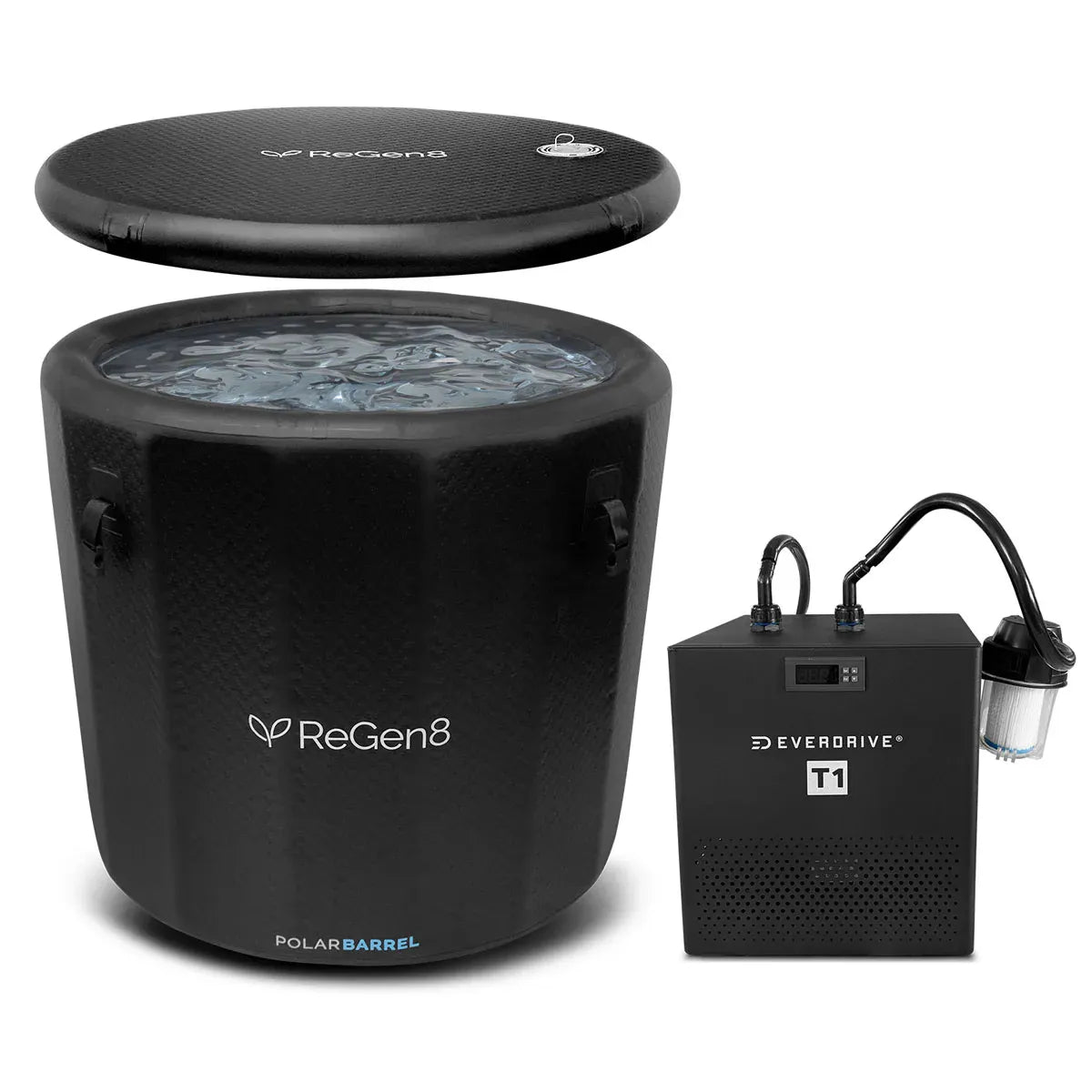 Regen8 Polarbarrel Ice Bath with T1 Chiller